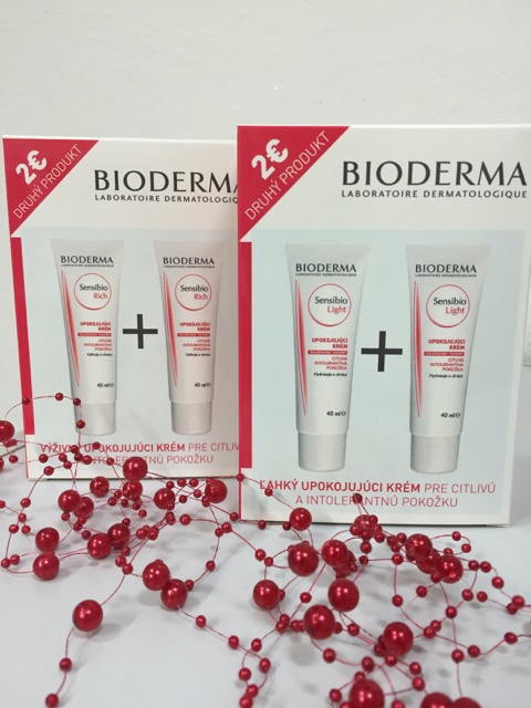 BIODERMA Sensibio Riche a Sensibio Light – druhý produkt za 2 €