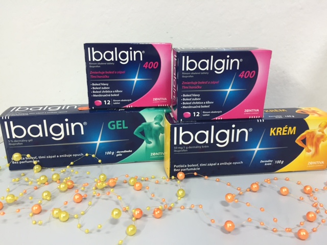 Ibalgin krém a Ibalgin gel  – ku každému baleniu teraz 12 tabliet Ibalgin 400 zdarma!