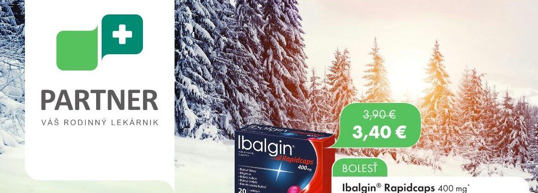 PARTNER váš rodinný lekárnik – zľavy január 2018