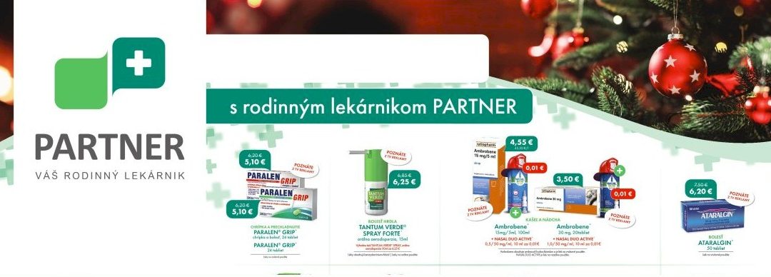 Vianočné zľavy s PARTNER-om
