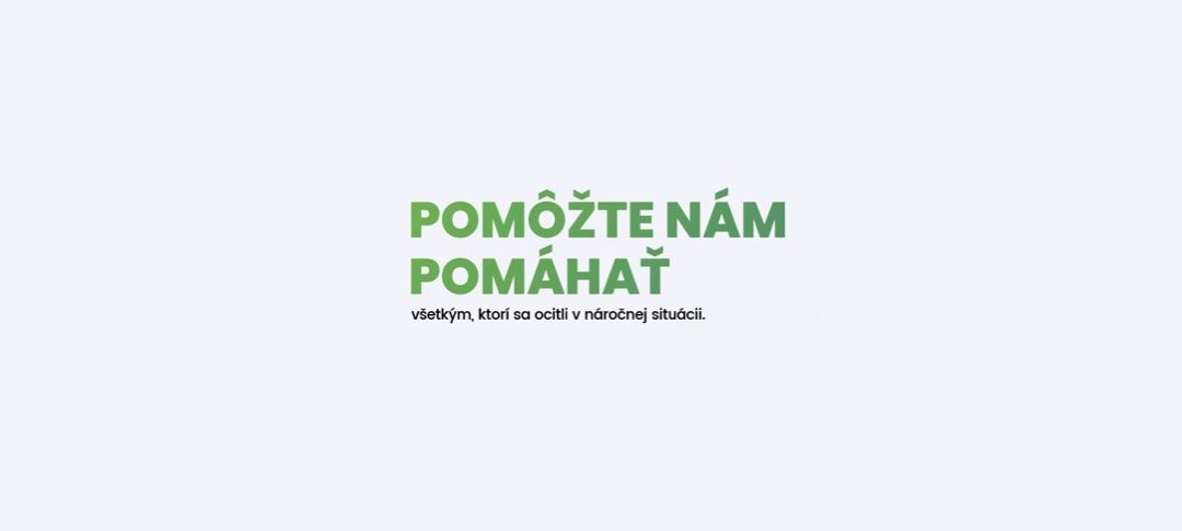 Pomôžte nám pomáhať