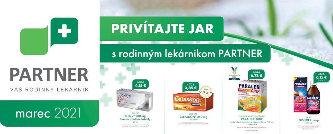Zľavy PARTNER marec 2021