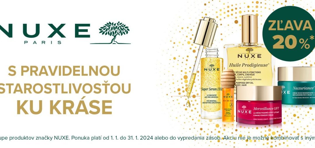NUXE zľava 20%